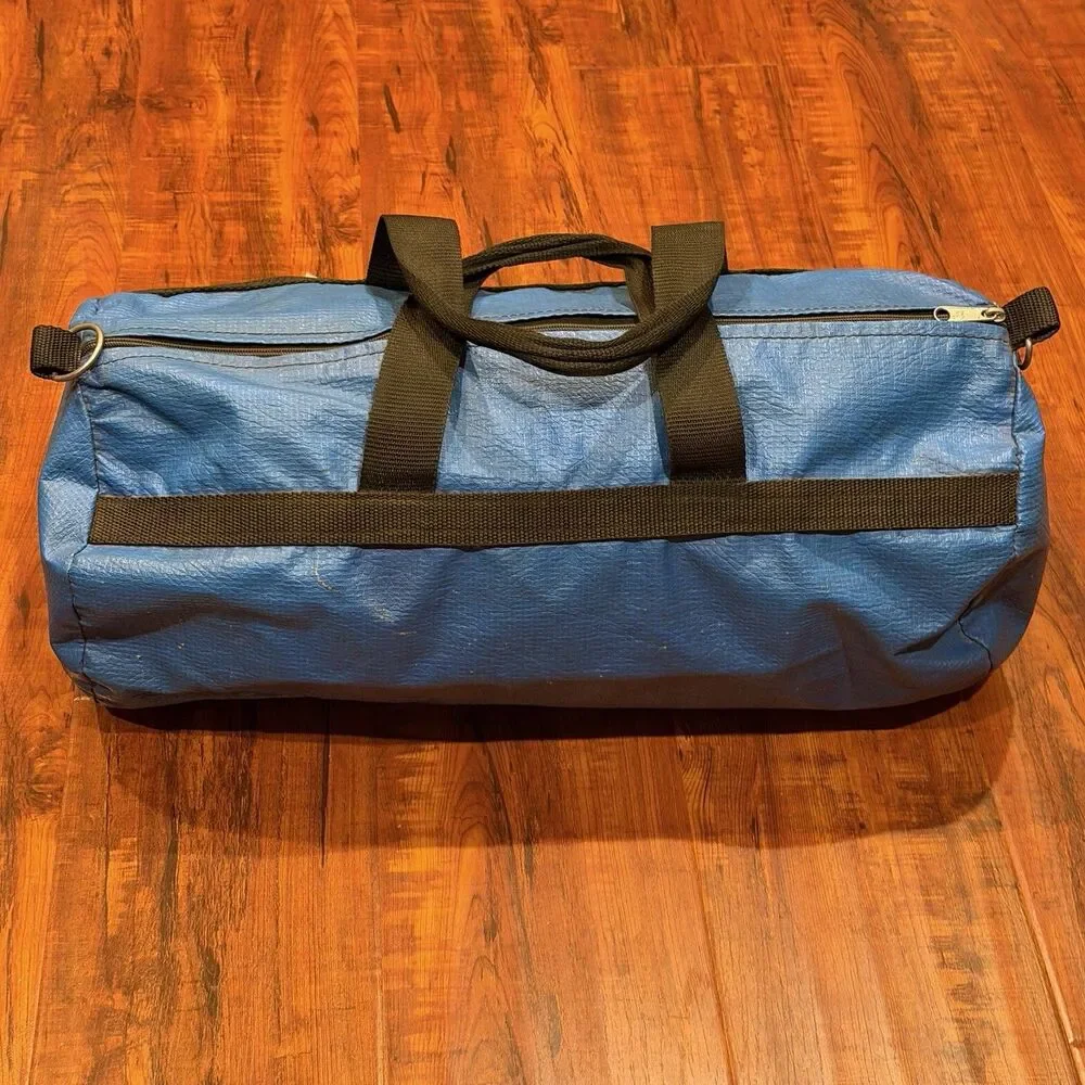Rare Vintage 1980’s Dodgers Baseball Vinyl Barrel Zip-Up Duffel Bag
